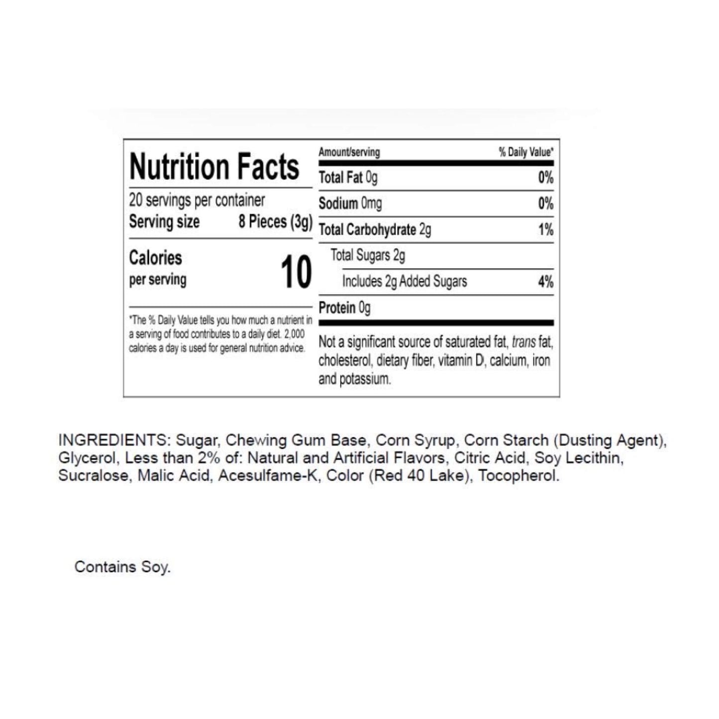 Big League Chew Bubble Gum - Slammin' Strawberry