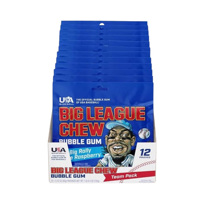 Big League Chew Bubble Gum - Big Rally Blue Raspberry