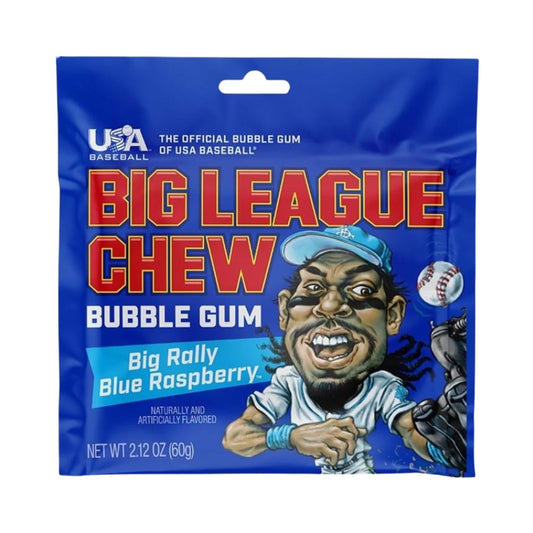 Big League Chew Bubble Gum - Big Rally Blue Raspberry