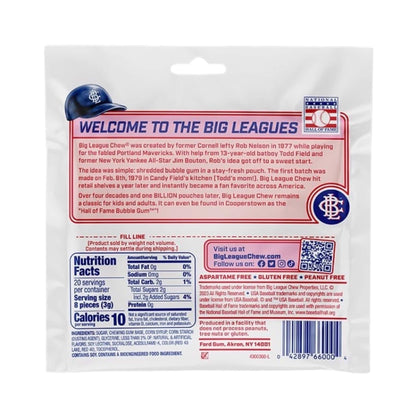 Big League Chew Bubble Gum - Outta' Here Original Flavor