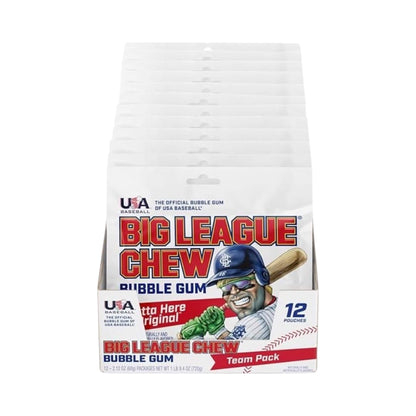 Big League Chew Bubble Gum - Outta' Here Original Flavor