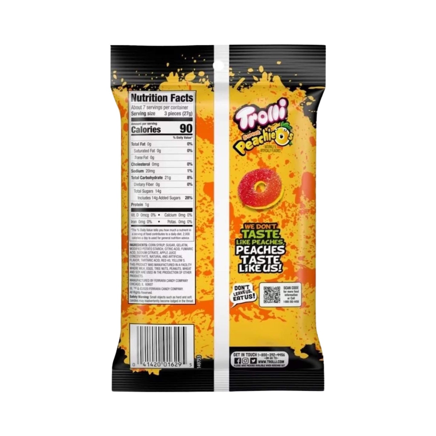 Trolli Sweet Peachie-Os 6.3oz Bag