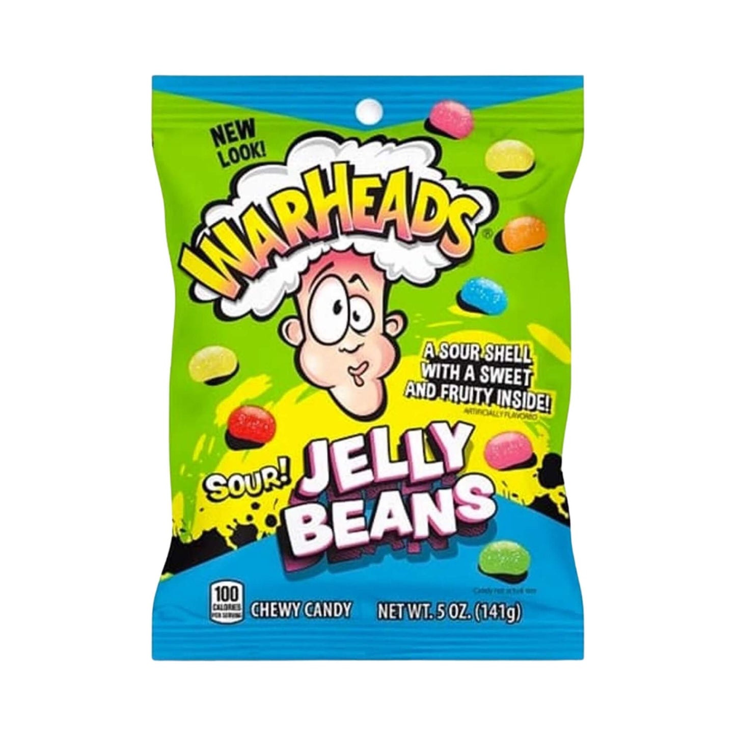 Warheads Sour Jelly Beans 5oz Bag